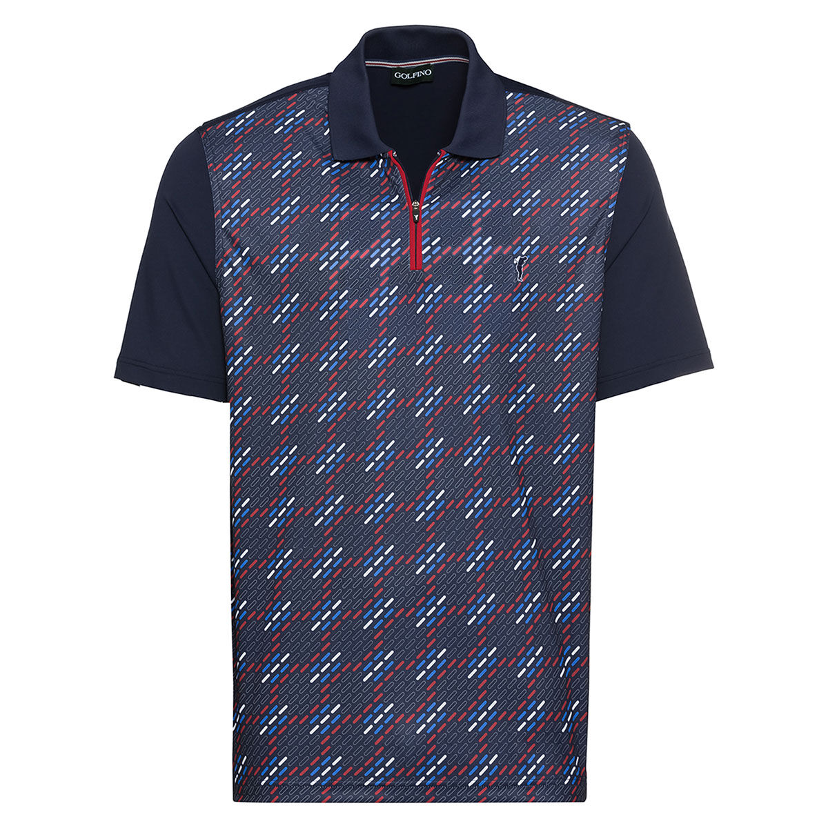 Image of GOLFINO Polo-Shirt mit Tab-Print Herren Seven seas Medium | Online Golf